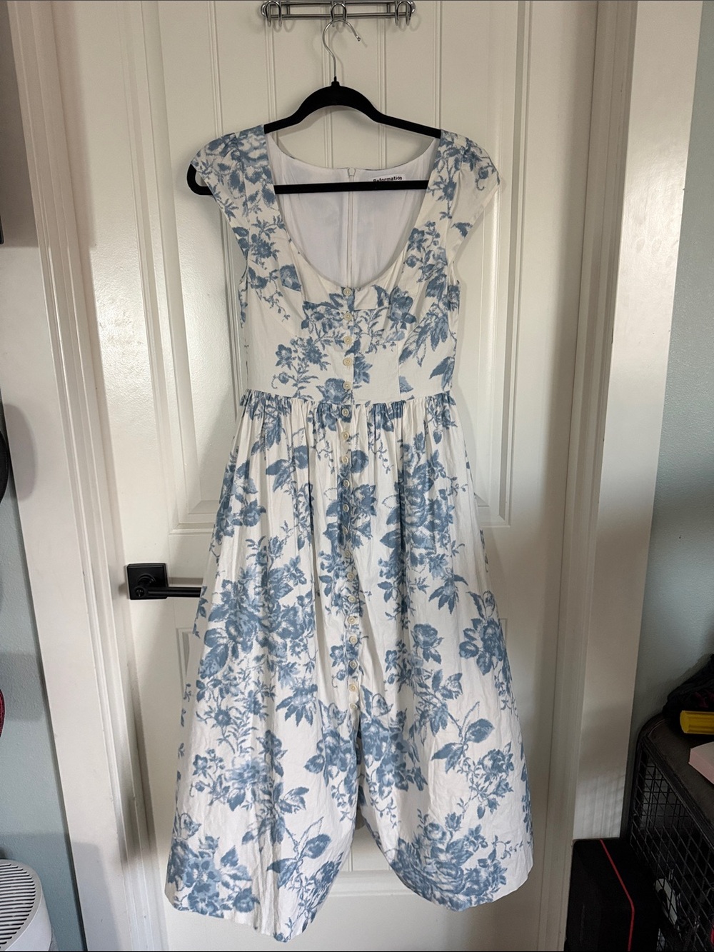 Reformation Florrie Floral Midi Cotton Dress (Like New)